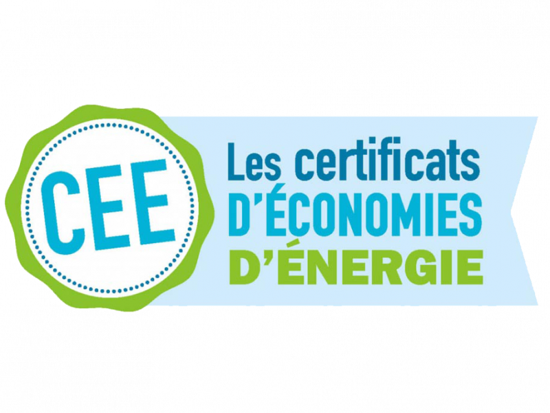Logo des Certificats d'Economie d'Energie (CEE) qui sont le principal outil d'aide à la rénovation énergétique des bâtiments.